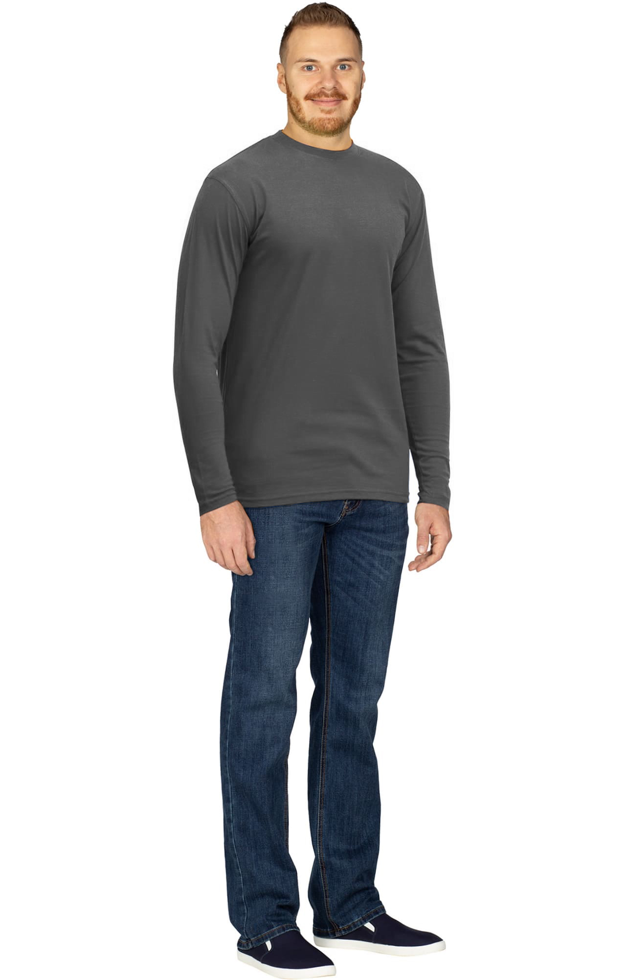 5039037 Футболка с длинным рукавом темно-серая  Спецодежда для продавцов  размер XXL  - Вид №2