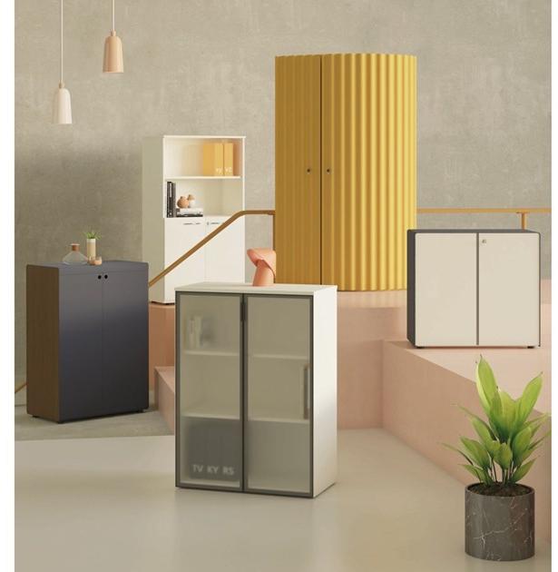 Ersa Высокий офисный шкаф из меламина с распашными дверцами с замком Scala sun-id-1448704 - Вид №1