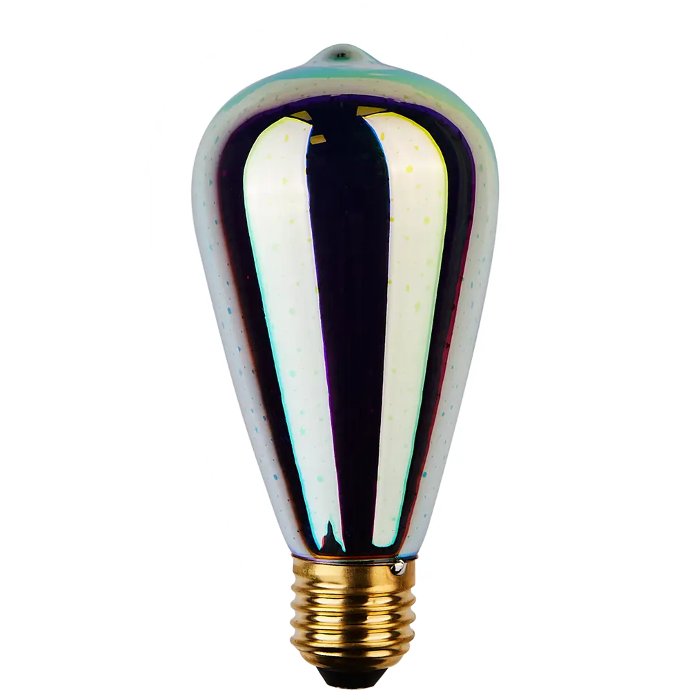 Декоративная филаментная лампа Voltega ST64 3D 3Вт E27 ретро-стиль 89345983 STLM-0924607 - Вид №1