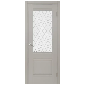 Комплект двери Классико-43 со стеклом 70x200 см Hardflex серый с добором 150 мм 89430418 STLM-2055723