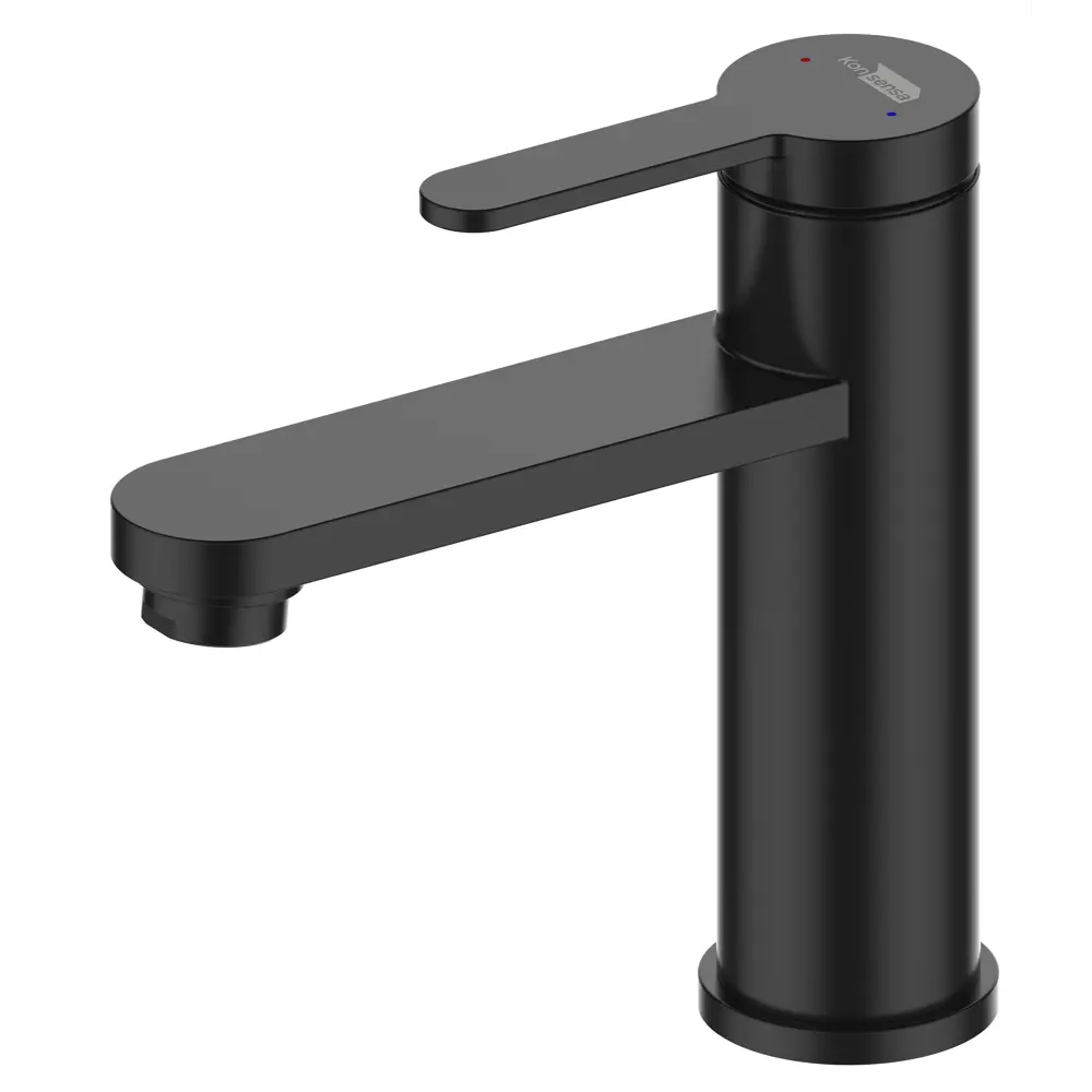 Смеситель для раковины KONSENSA Нарни MA3643PC однорычажный цвет черный матовый STLM-2188236