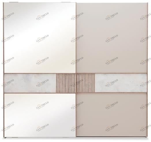 Enza Home Гардероб с раздвижными дверцами с зеркалом Praga sun-id-1459820