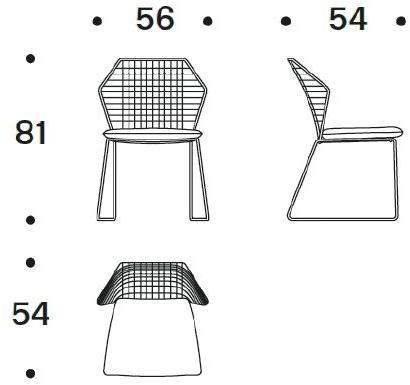 Saba Italia Садовый стул из ткани и полиэтиленовых тросов New york soleil sun-id-1377530 - Вид №3