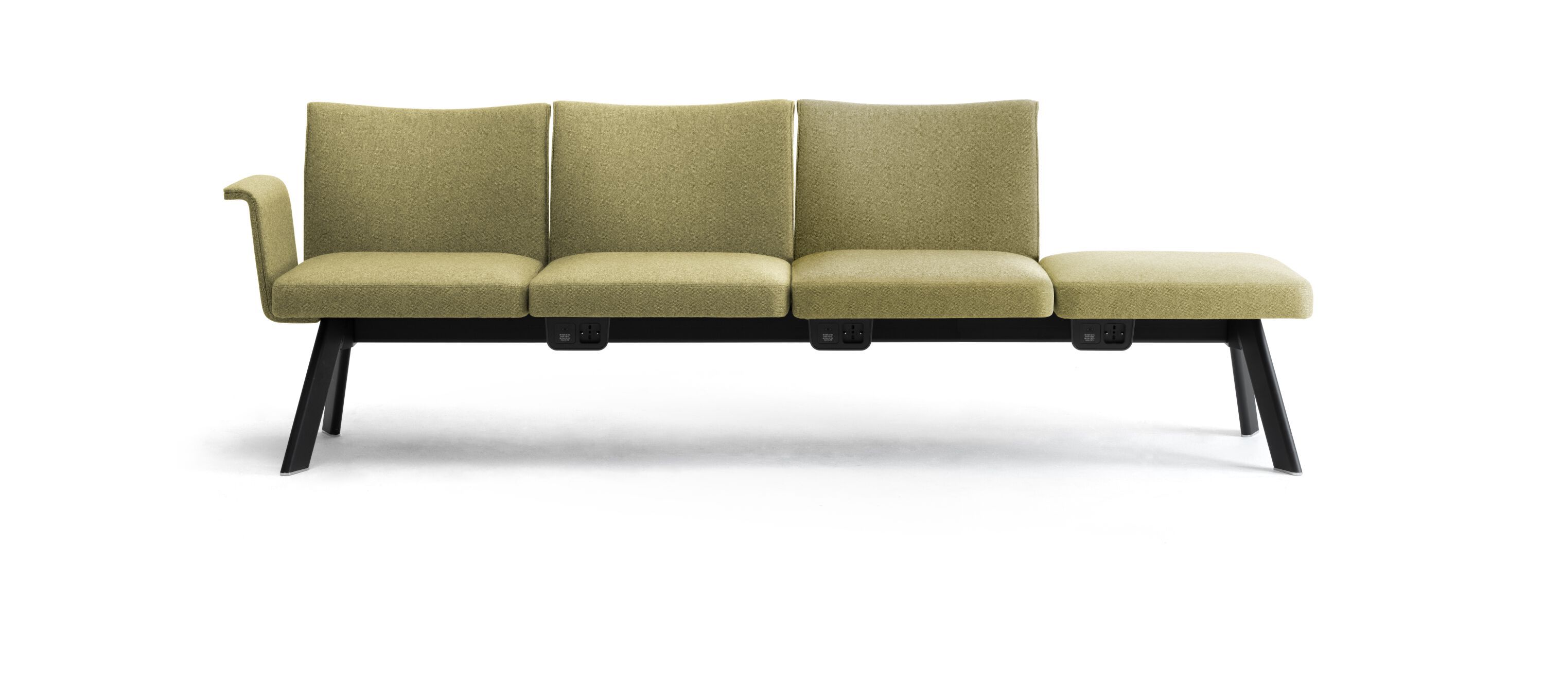 Модульная скамейка для контрактной ткани со спинкой Leyform OLA ARCH-00082381 - Вид №8