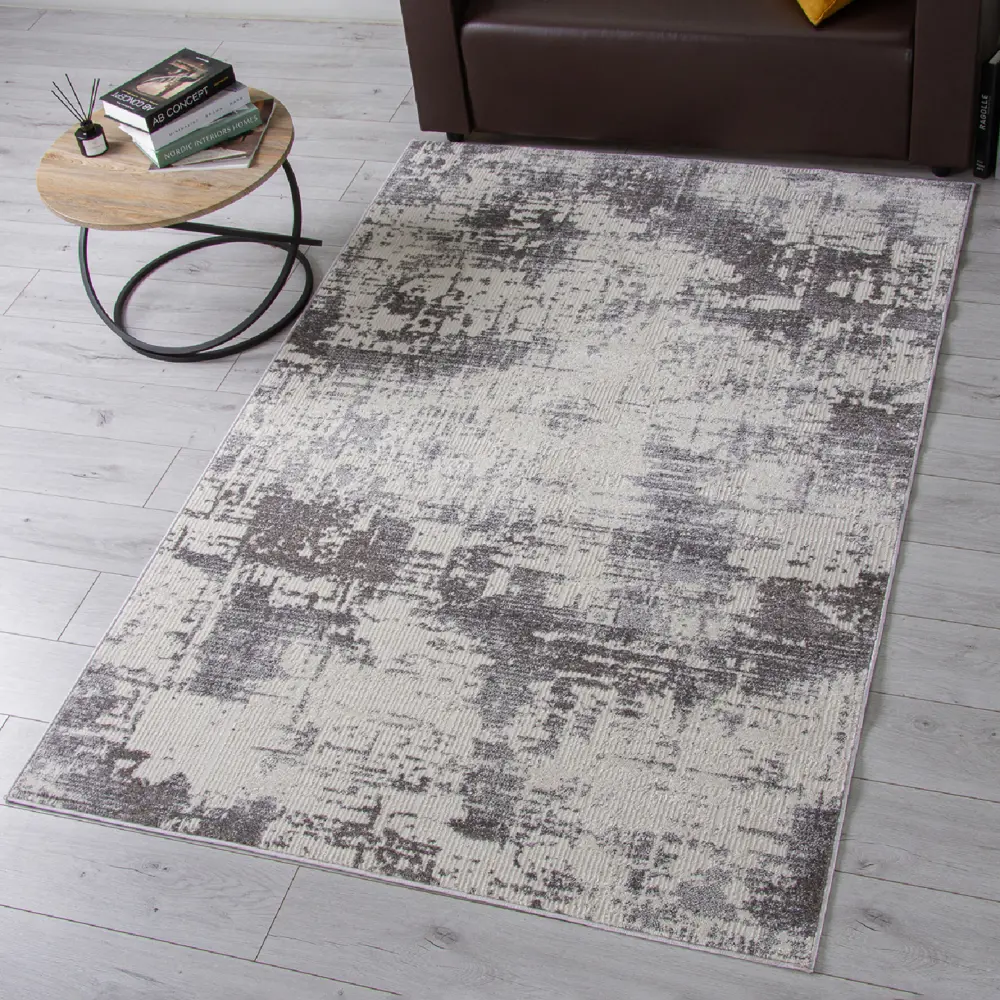 Ковер Merinos Nensi 80x150 см полипропилен L060 цвет серый STLM-2006387