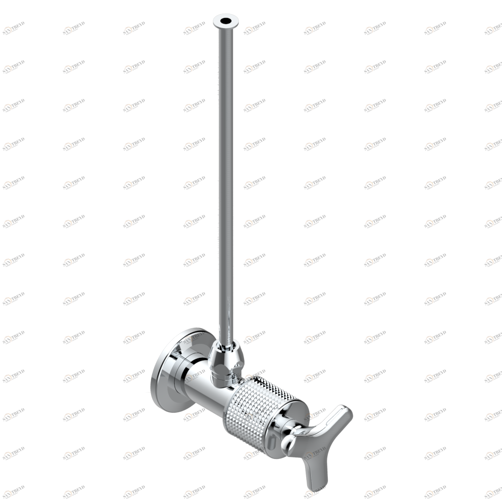 G9C-181/S Кран запорный 1/2" стильный регулируемый с 30 cм трубкой Thg-paris System métal diamant Хром G9C-181/S CAT.A