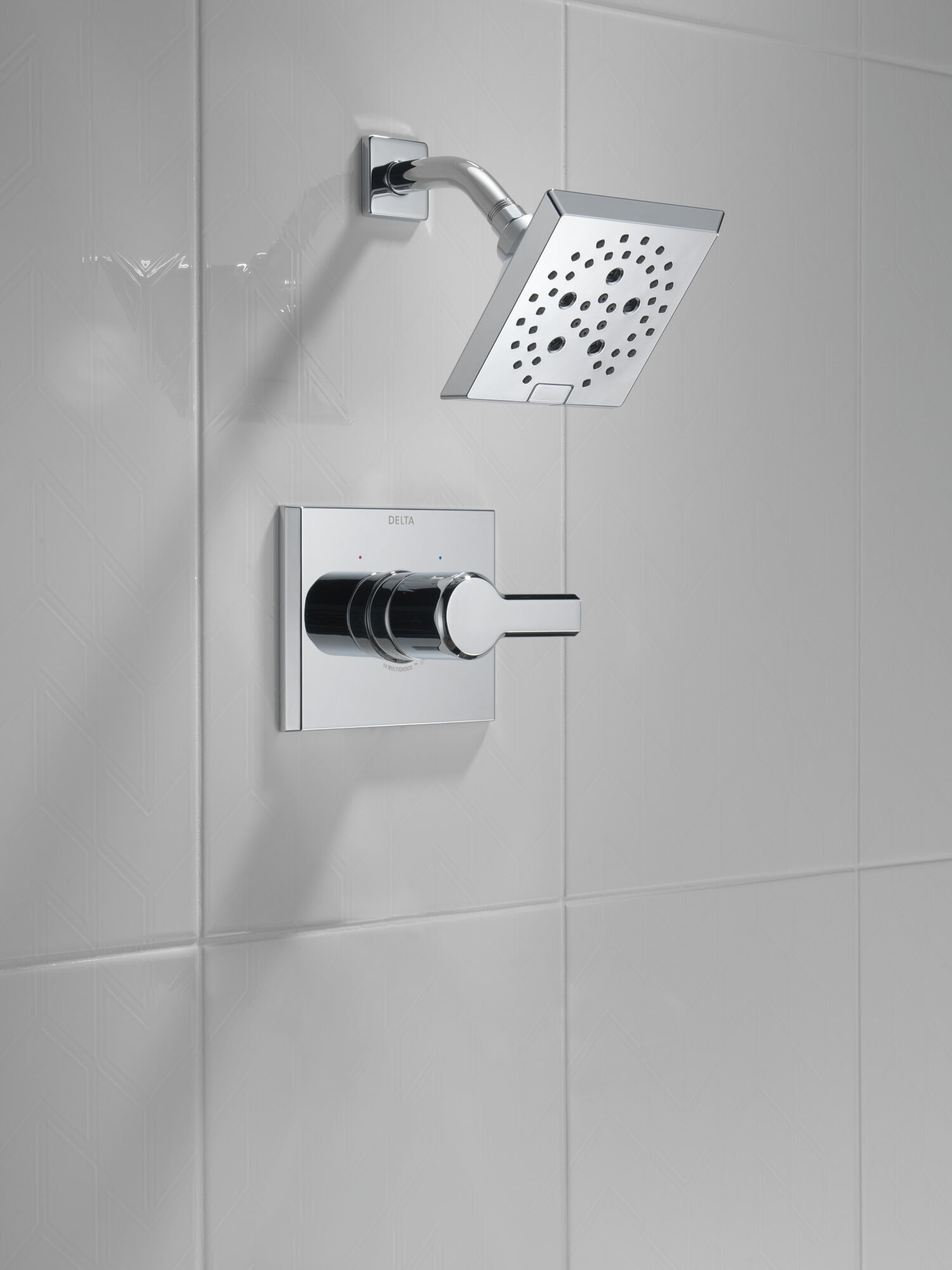T14299 Накладка для душа Monitor® 14 серии H2Okinetic® Delta Faucet Pivotal Хром  - Вид №8