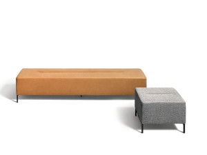 Квадратный пуф из ткани