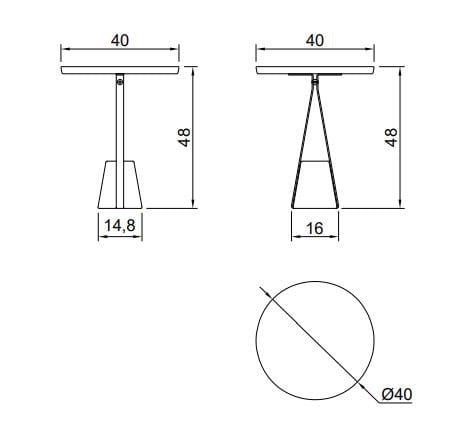 Круглый стол из твердой поверхности с основанием из каррарского мрамора Antoniolupi Halo ARCH-00066966 - Вид №10