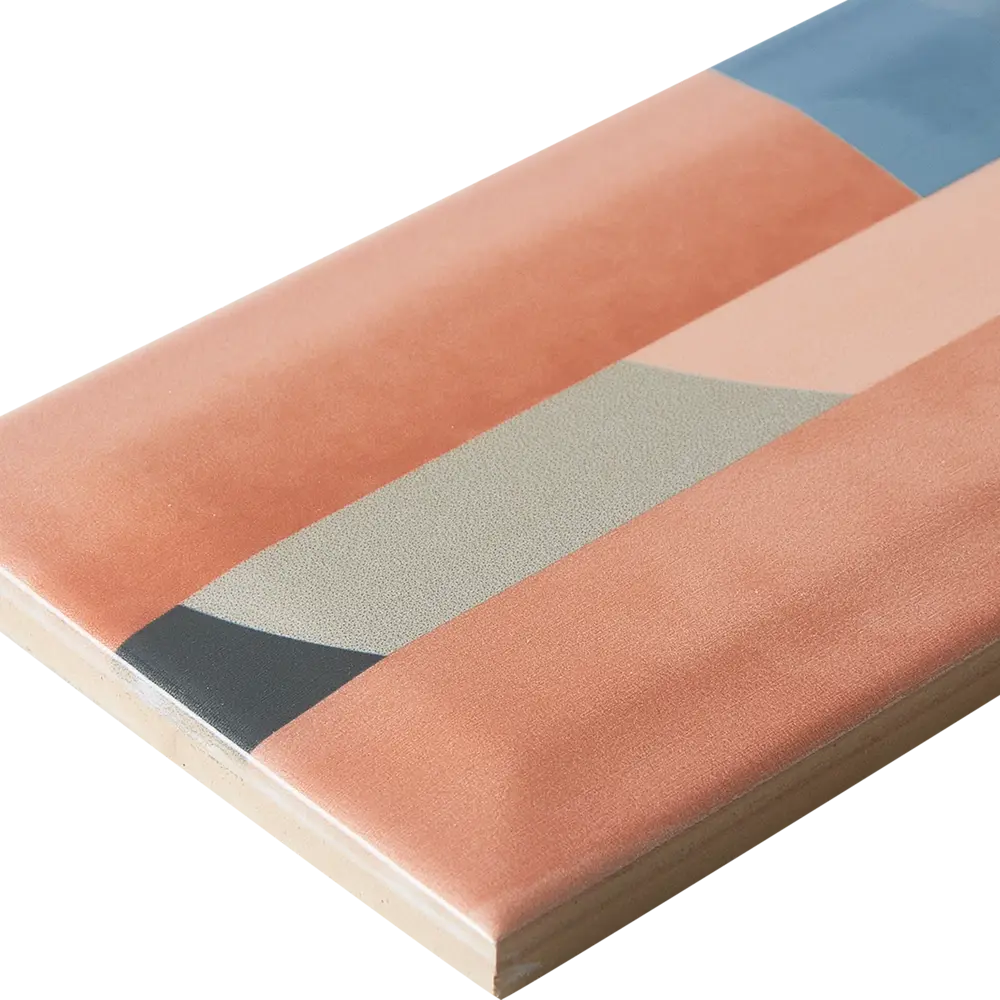 Декор настенный Kerama Marazzi Закат 8.5x28.5см цвет розовый STLM-2120365 - Вид №2