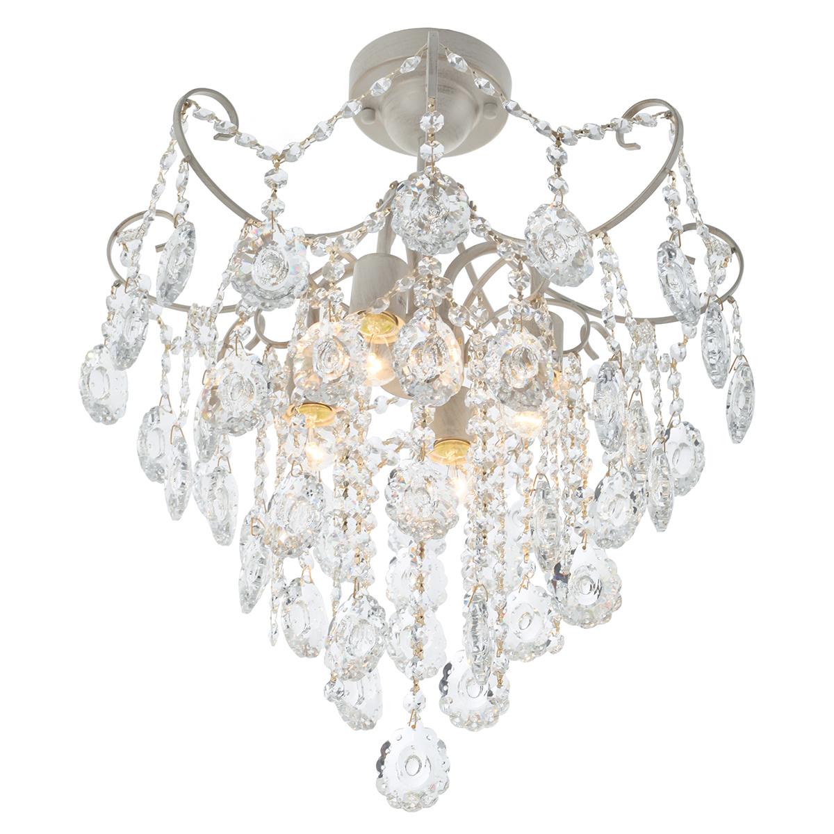 Потолочная люстра IDLamp Grace 299/4PF-Whitepatina IDLAMP GRACE 181549 Белый - Вид №1