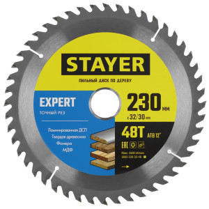 Диск пильный STAYER EXPERT 3682-230-32-48 9975419