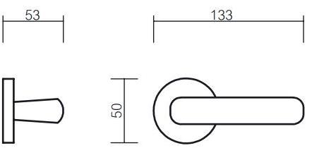 Pasini Ручка из латуни на розетке  2791  - Вид №1