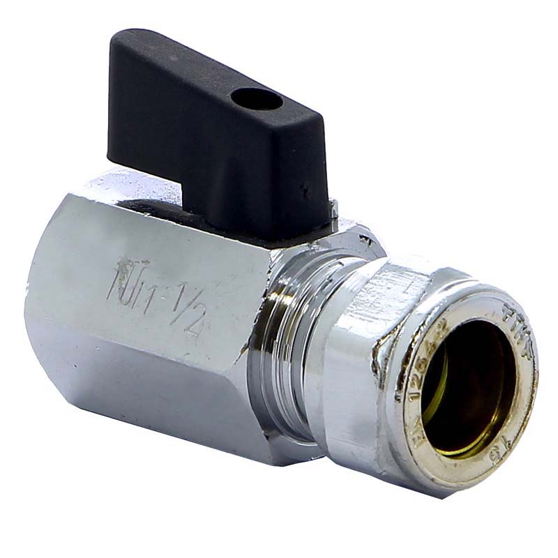 Кран мини обжим-В флажок TIEMME 15x1/2" 2900030 - Вид №2