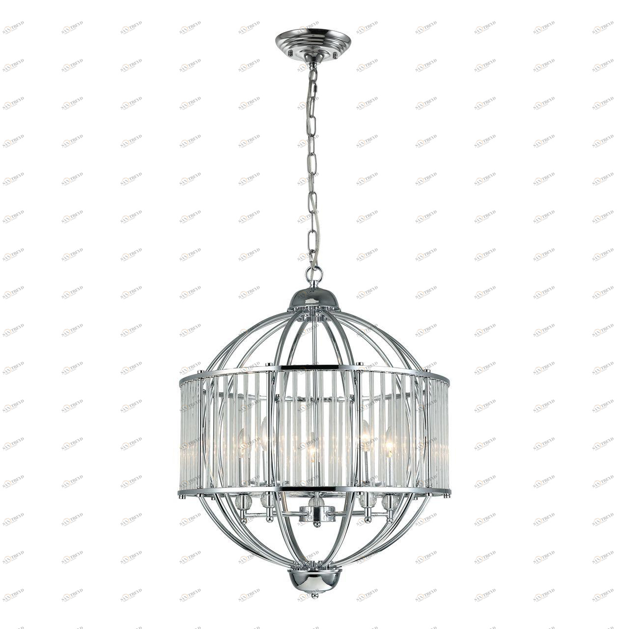 Подвесная люстра Divinare 3004/02 SP-5 DIVINARE ДИЗАЙНЕРСКИЕ 108096 Хром 