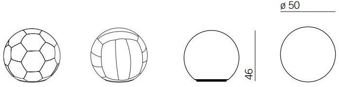 Montis Пуф из мягкой кожи Playtime sun-id-1433432 - Вид №2