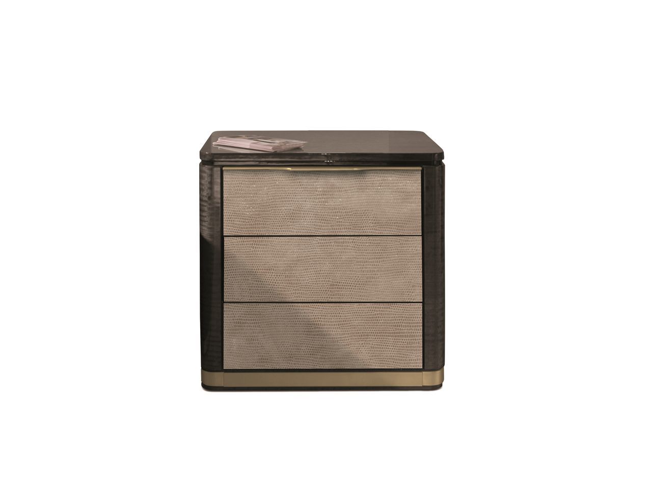 Прямоугольная прикроватная тумбочка из дерева и кожи Hurtado Evolution ARCH-00136136 - Вид №2