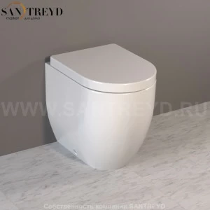 311801 Приставной унитаз напольный Белый Kerasan Flo Италия