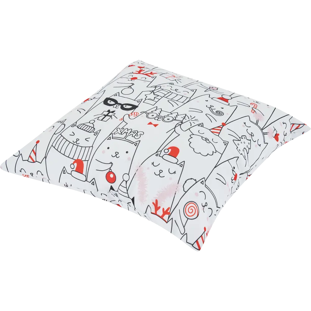 Подушка Seasons Коты Баюны 40x40 см цвет белый 85435161 STLM-2032331  - Вид №2