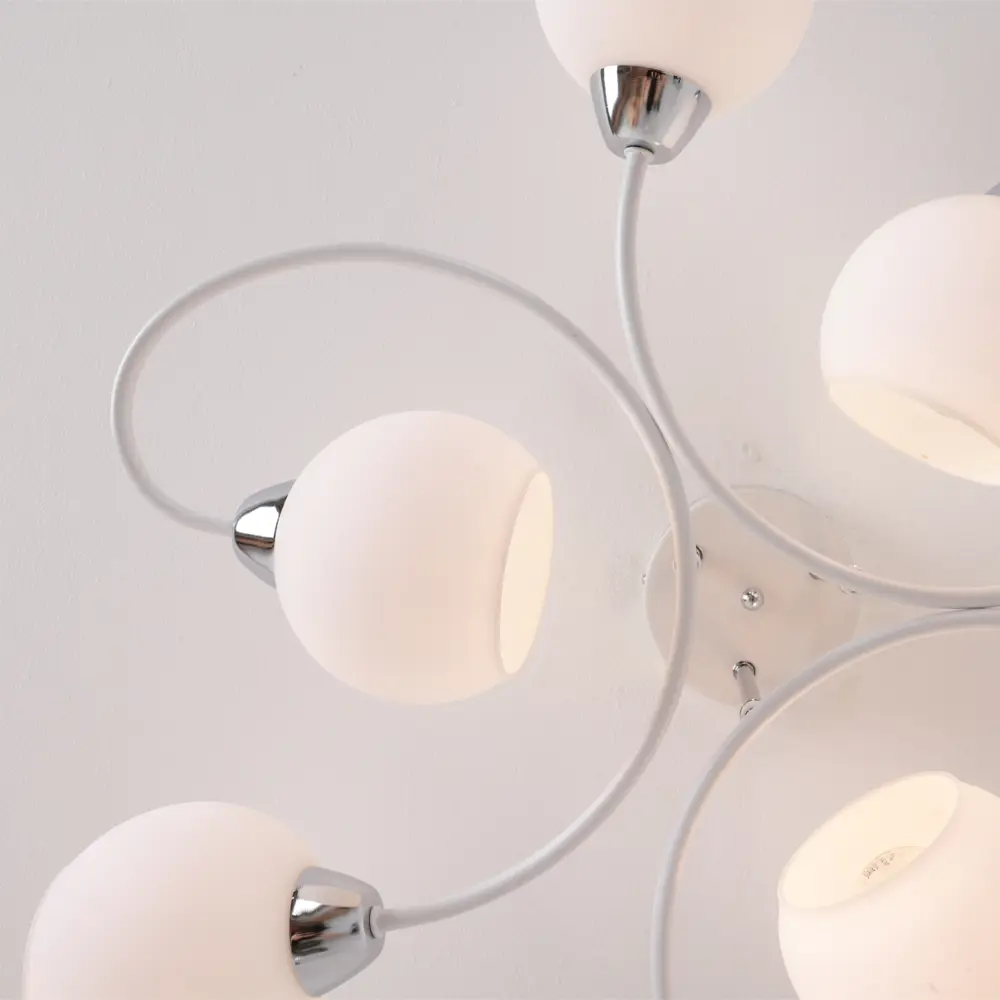 Люстра потолочная «Bitongo» 74523-6 6 ламп 18 м² цвет белый SCHAFFNER STLM-2203515 - Вид №6