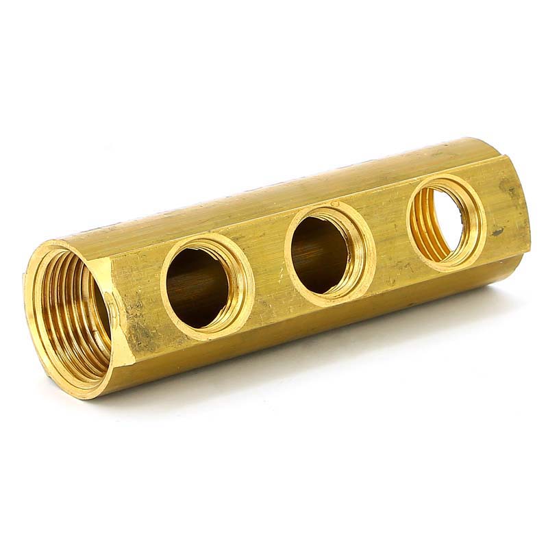 Коллектор ВВ 1" магистральный TIEMME 3 выхода 1/2"В 36мм 1970065 - Вид №3