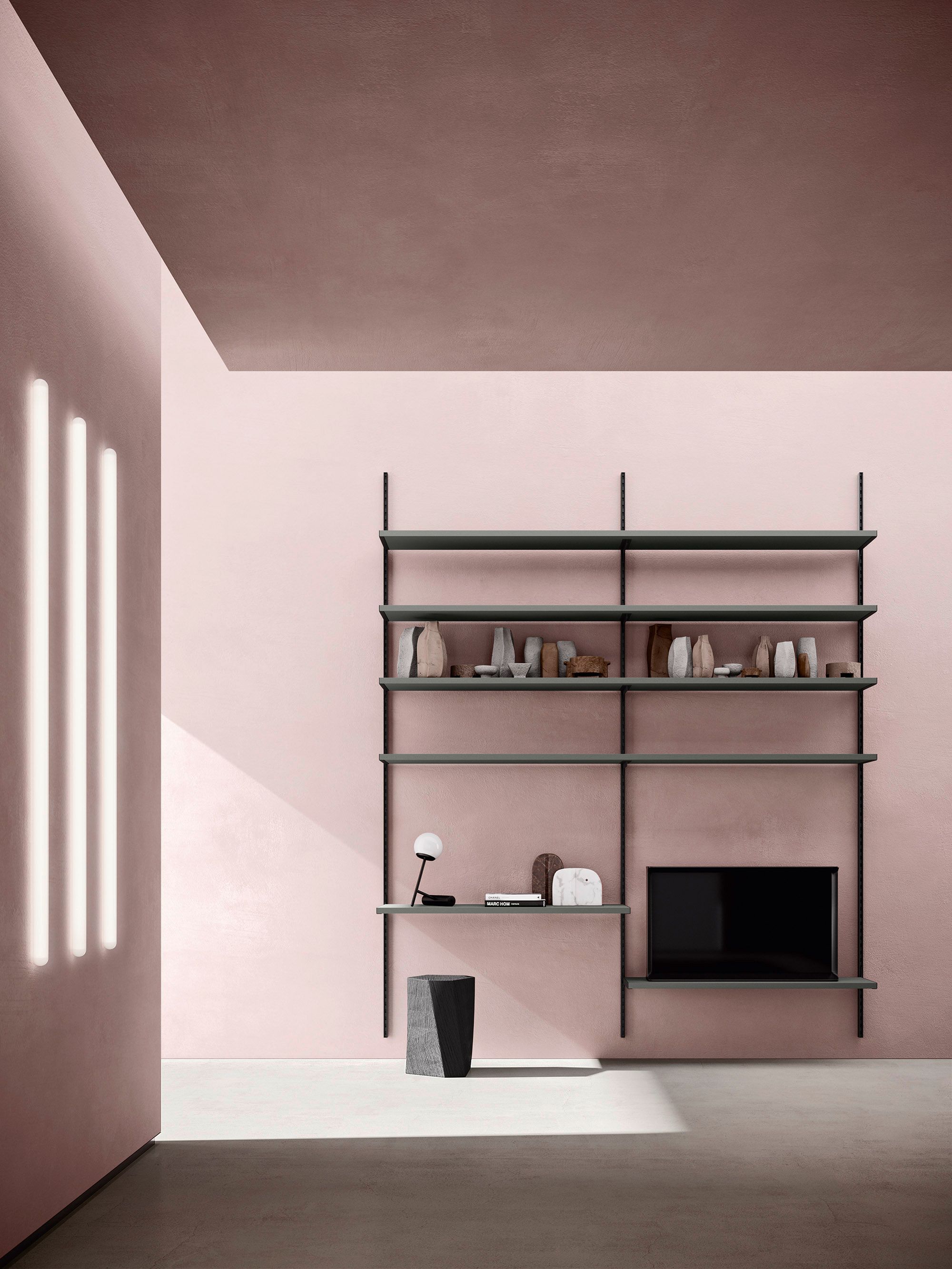 Секционный настенный книжный шкаф Zalf Flexy Easy ARCH-00038090 - Вид №5