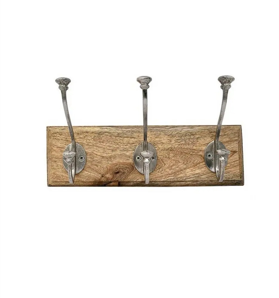 91127228 Вешалка John Molly 81198ник 28x15.50x9.50 см 3 крючка цвет коричневый STLM-1076920