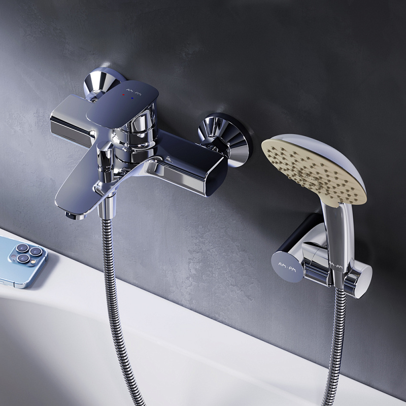 F71A15000 Spirit V2.1 смеситель д/ванны/душа душ.набор хром шт. AM.PM Spirit 2.1 