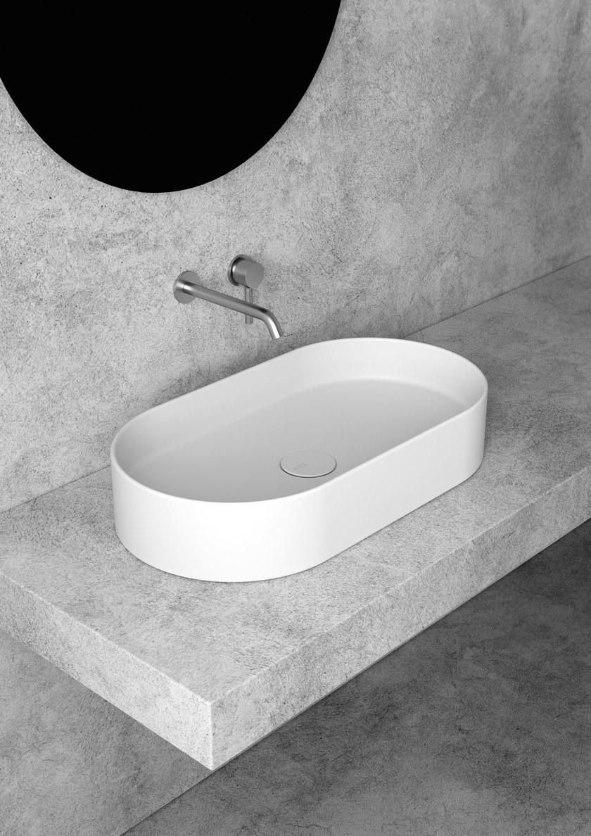 31120101 Накладная раковина на столешницу  овальная Alice Ceramica Hide - Вид №2