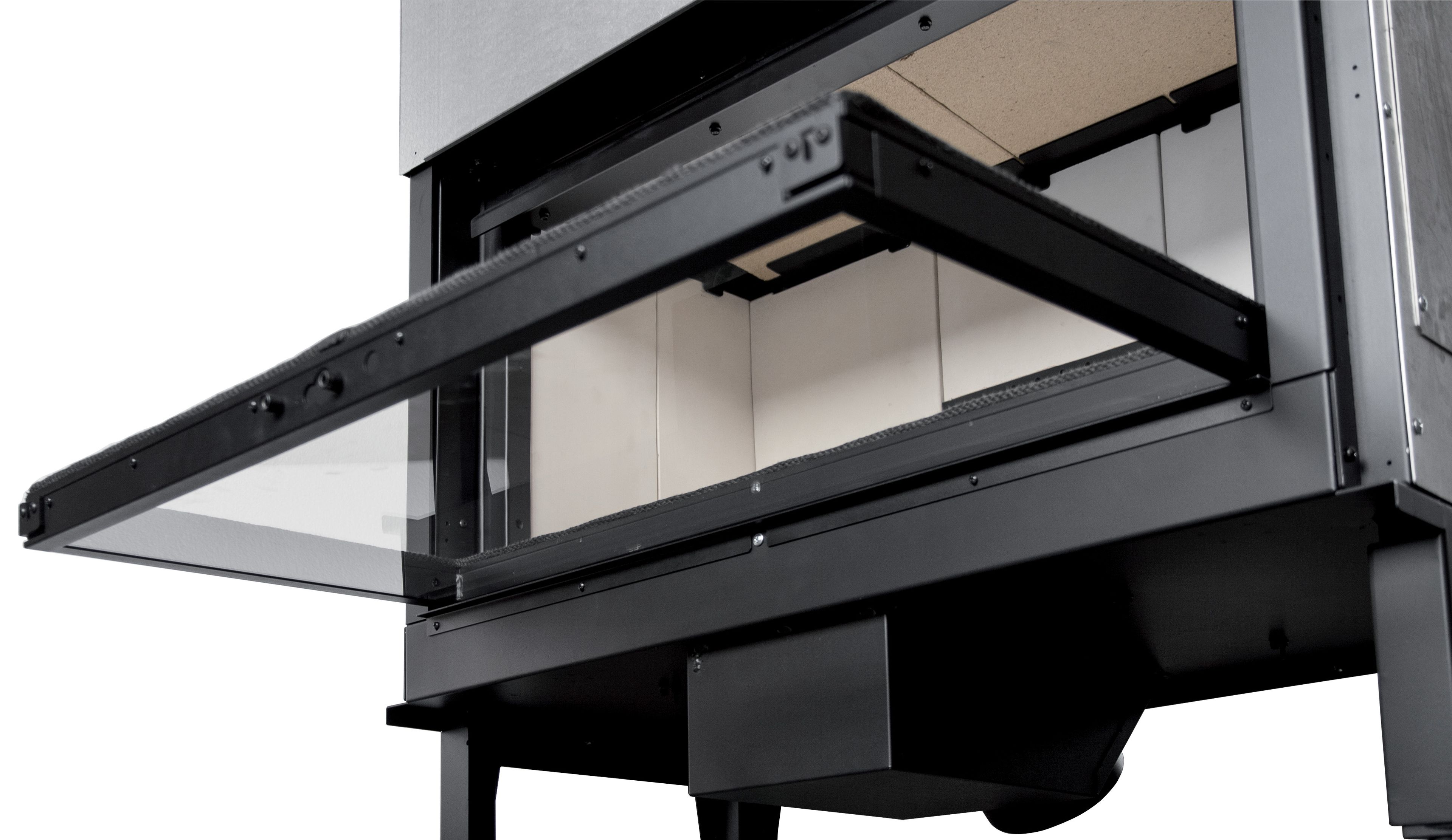 Утопленный дровяной камин с панорамным стеклом MCZ PLASMA 85 WOOD ARCH-00072517 - Вид №4