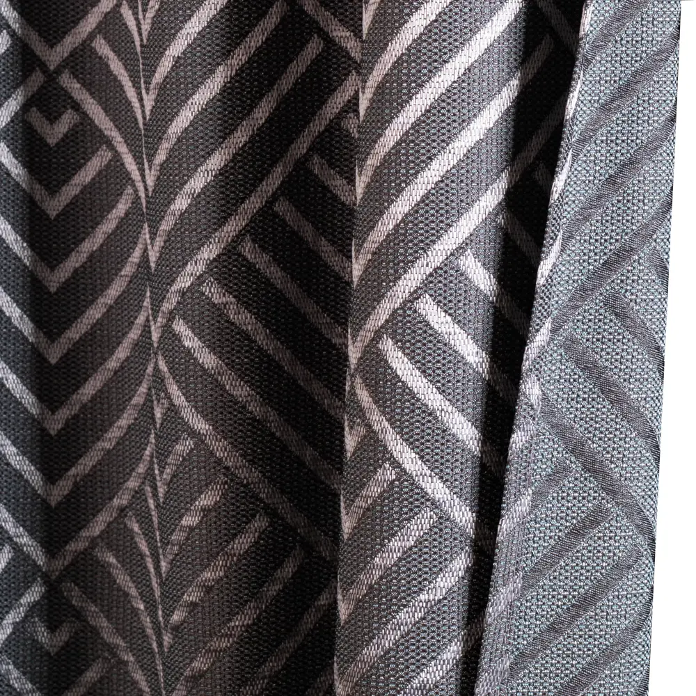 Штора на ленте 140x260 см геометрия цвет серый GARDEN STLM-2016584 - Вид №4