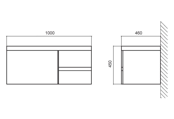 Мебель для ванной BelBagno LUCE BB1000VAC/BL - Вид №3
