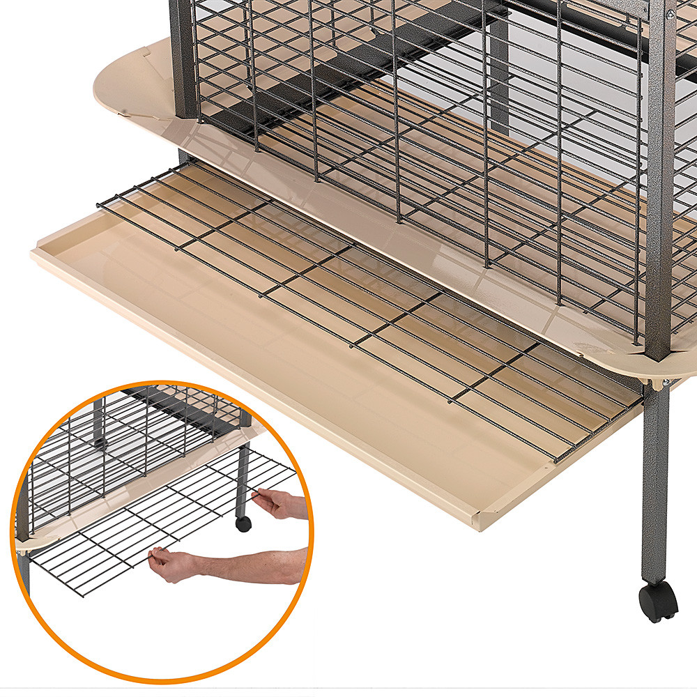 Т0050845 Вольер для птиц Вольер EXPERT 100 для крупных попугаев 124,5x100x156см FERPLAST  - Вид №3