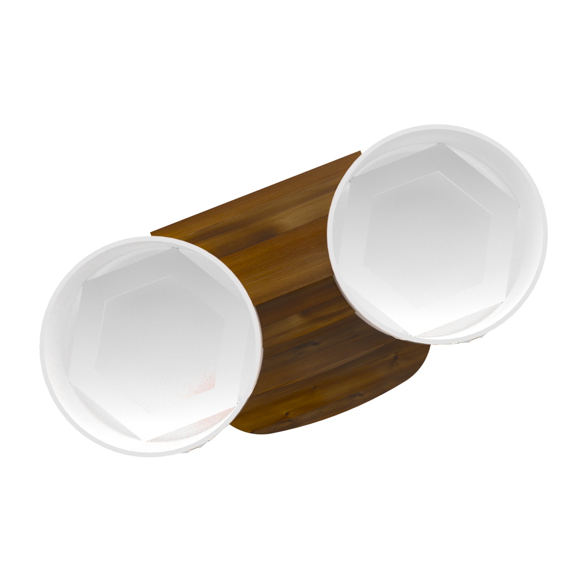 2343 Подиум на 2 купели D 1,5 Рустик морёный Alyarus  - Вид №2