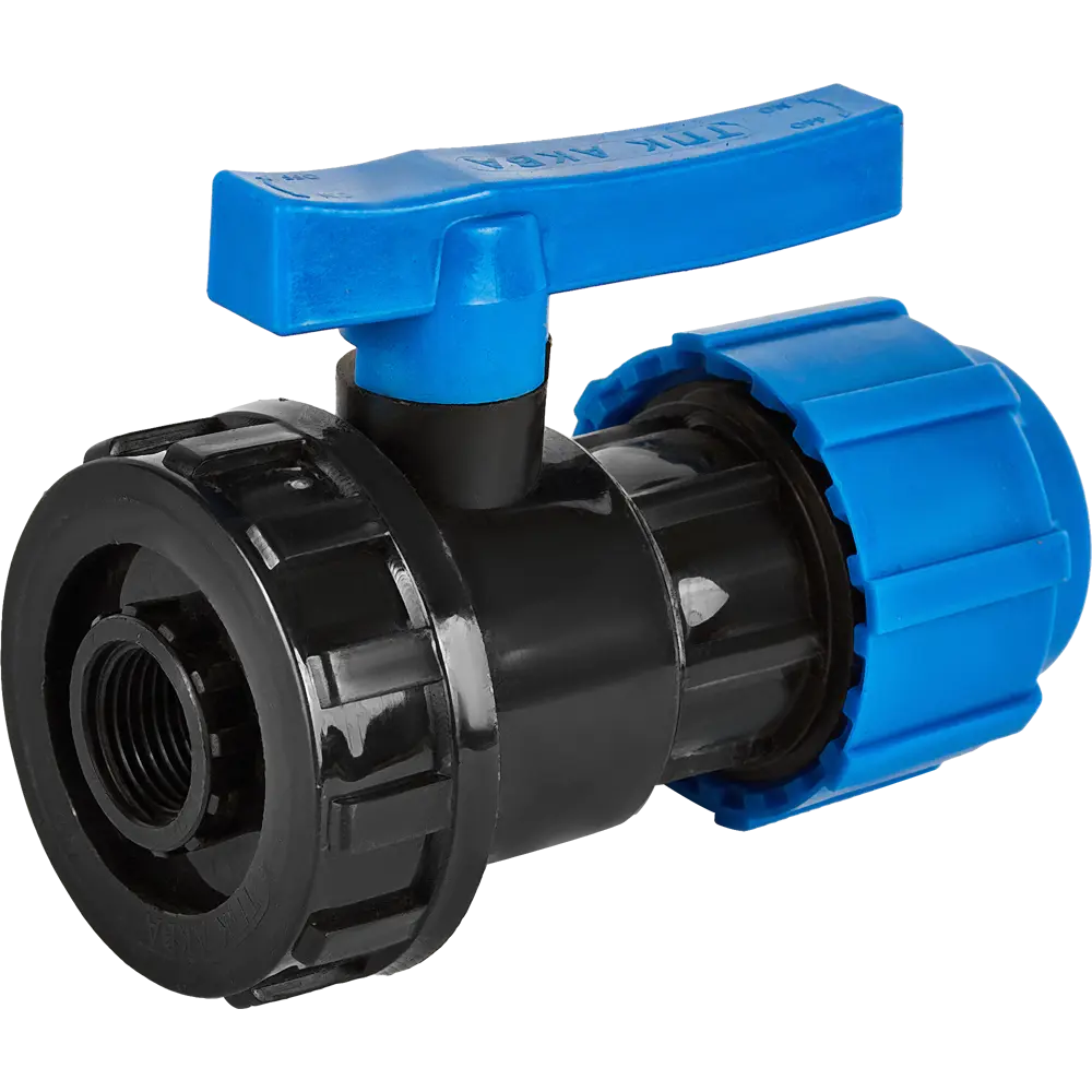 Кран разъемный ПНД ПОЛИТЭК 32x1/2" для систем водоснабжения 85358398 STLM-0062139