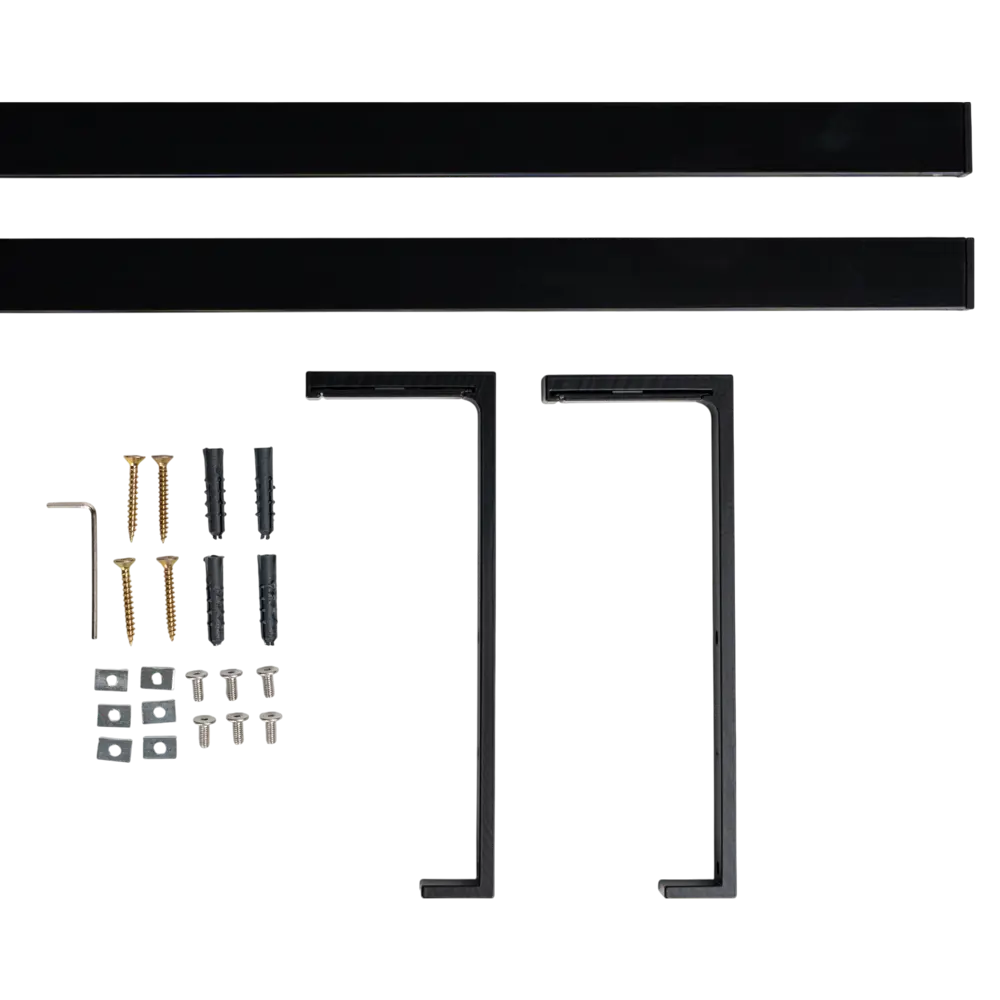 Двухрядный настенный карниз ORBIS Кантри 160 см черный металл 89430887 STLM-1579950 - Вид №1