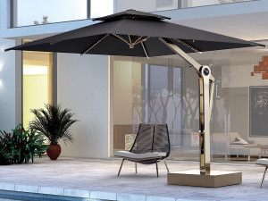 Зонтик с боковым полюсом