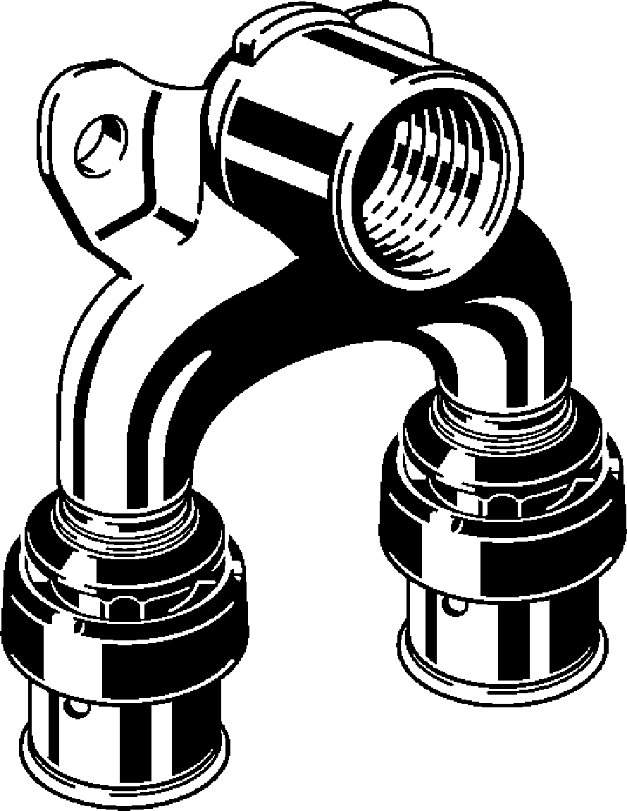 Viega Проходная водорозетка Viega Smartpress 6725.7 (730413) 730 413 - Вид №1