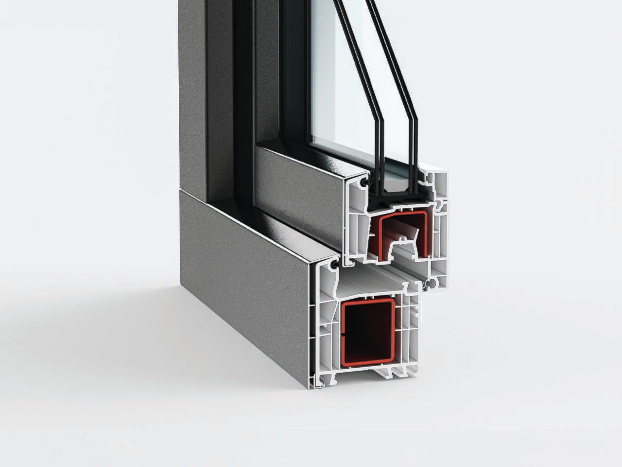ПВХ/алюминиевые оконные рамы DQG - Diquigiovanni DQG 70 ARCH-00039343 - Вид №1