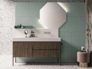 NOVELLO Отдельностоящая лакированная тумба под умывальник с ящиками Calix xl