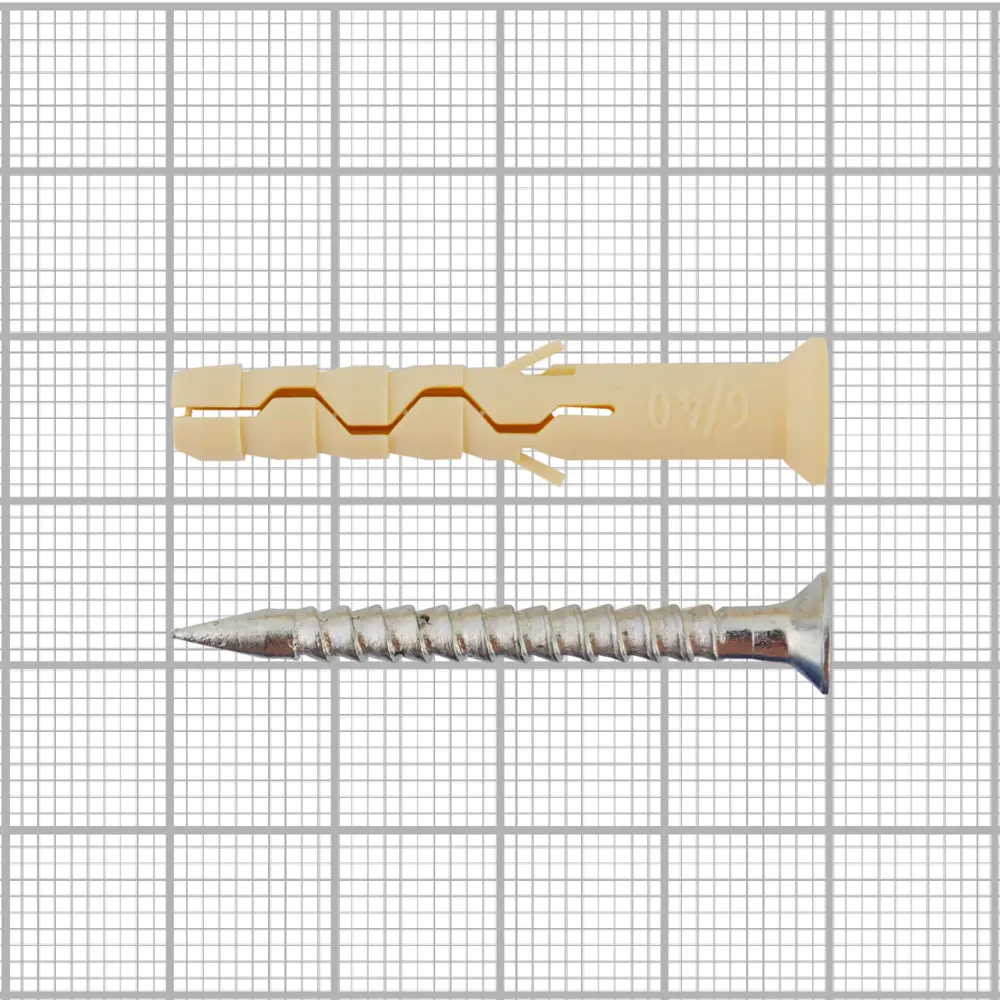 Дюбель-гвозди потайные для полнотелых материалов, 6x40 мм, нейлон, 100 шт ЕВРОПАРТНЕР STLM-2073168 - Вид №3