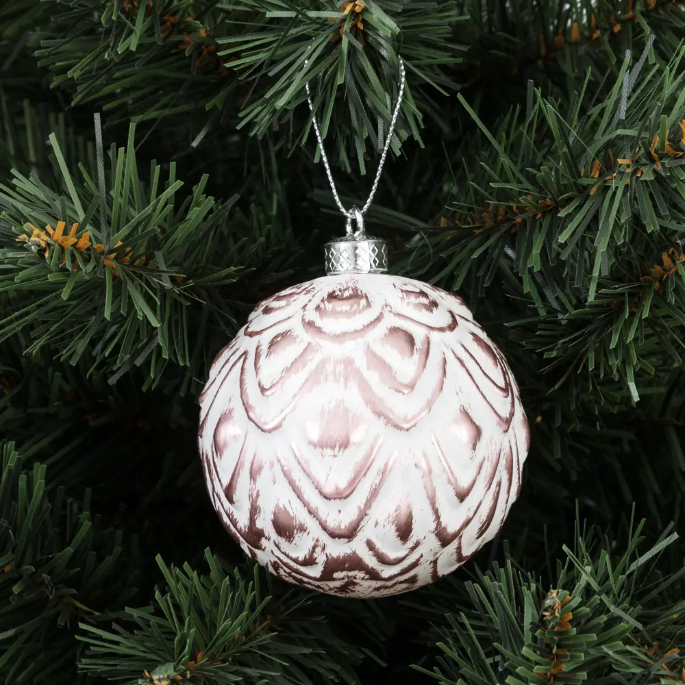 85156541 Елочный шар «Loft» ø8 см пластик розовый STLM-1542535 Santreyd  - Вид №2