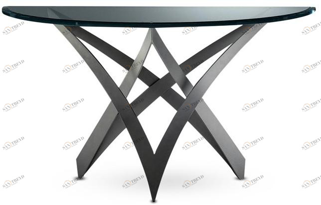 Reflex Консоль в форме полумесяца из железа и стекла Infinito sun-id-1469397