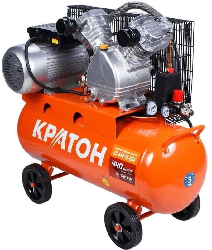 Компрессор поршневой масляный Кратон AC-440-50-BDV 9024851 STDN-0098629