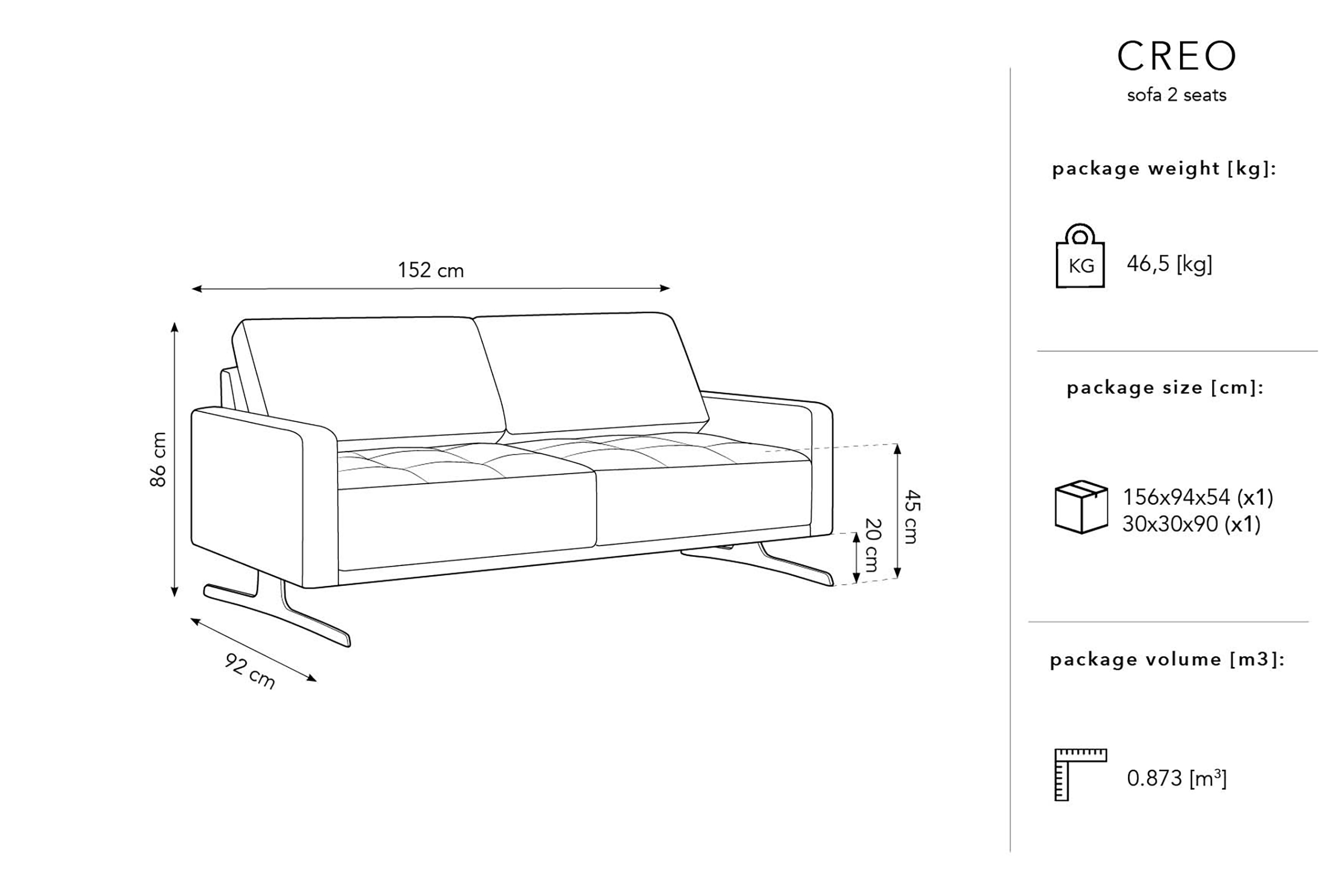 2000983247667 Диван Creo SIKA DESIGN Santreyd  - Вид №2