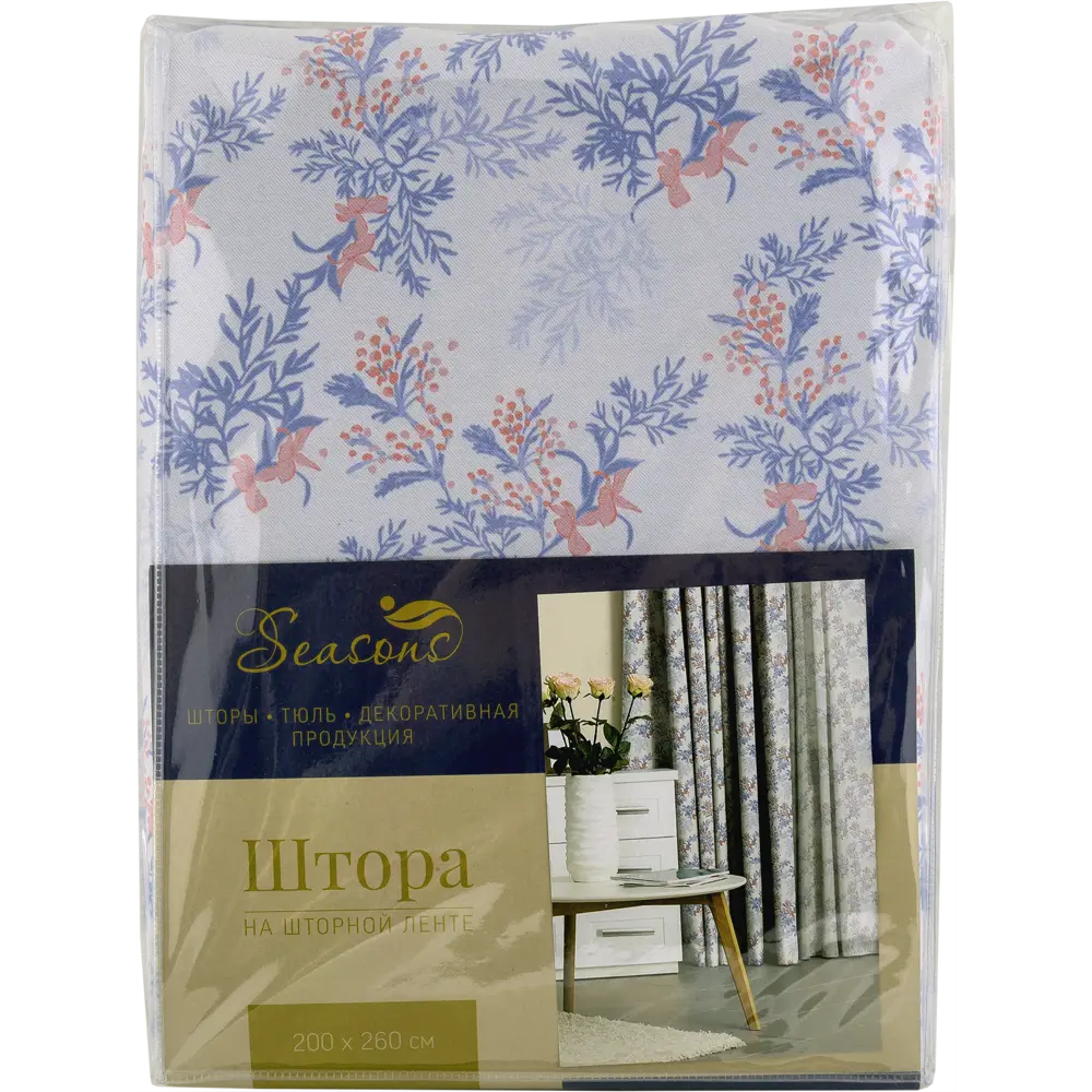 Штора на ленте «Шарм Карлин», 200х260 см, цвет белый SEASONS STLM-2134332 - Вид №5