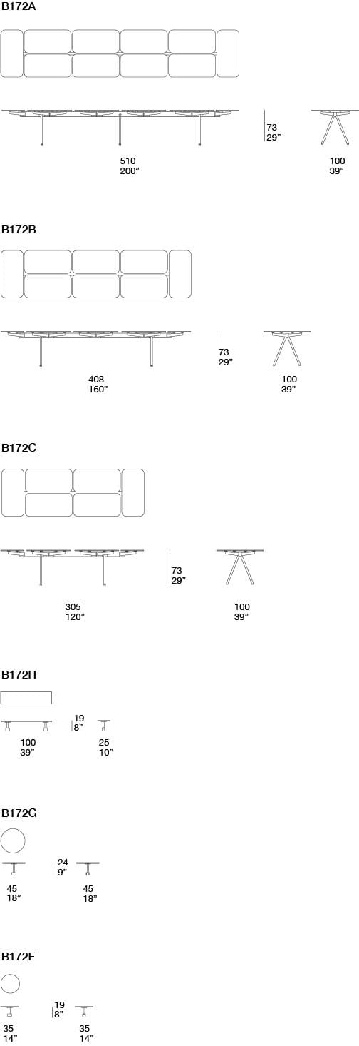 Стол из глазурованной керамогранита Paola Lenti ALTOPIANO ARCH-00056232 - Вид №8