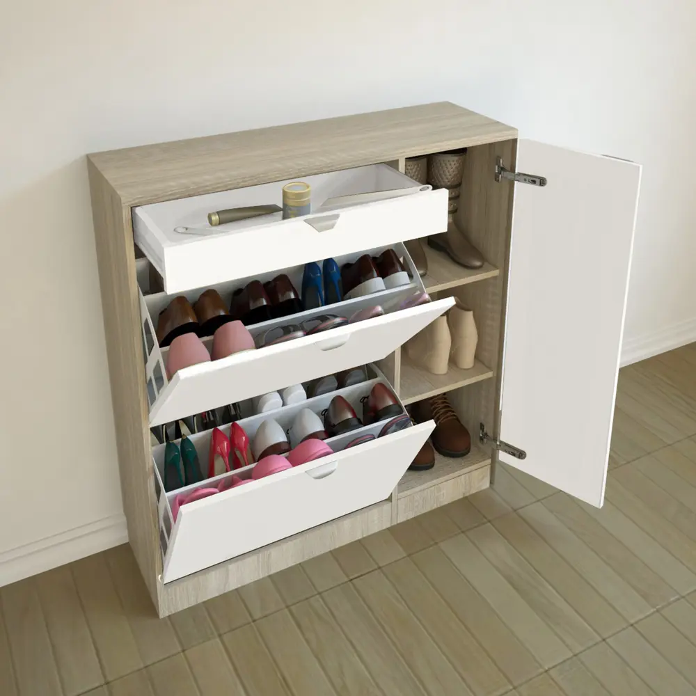 Дверца закрытой обувницы 91.7x30x1.6 см ЛДСП цвет белый Santreyd STLM-2203486 - Вид №1