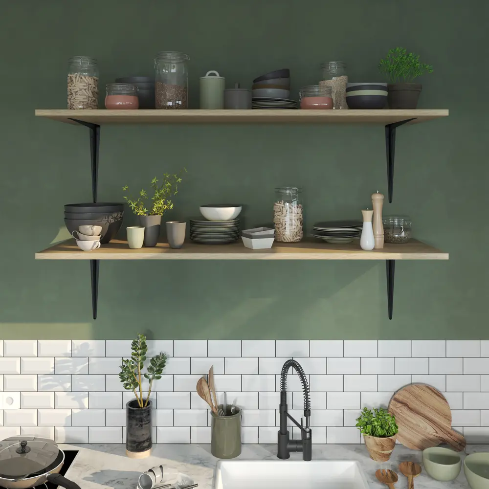 Утилитарный кронштейн Normo 35x40 см нагрузка до 25 кг цвет черный Santreyd STLM-2128343 - Вид №6