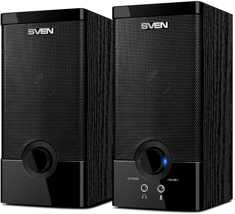 SV-015183 sps-603, чёрный, акустическая система 2.0, usb, мощность 2x3 вт(rms) Sven Santreyd 